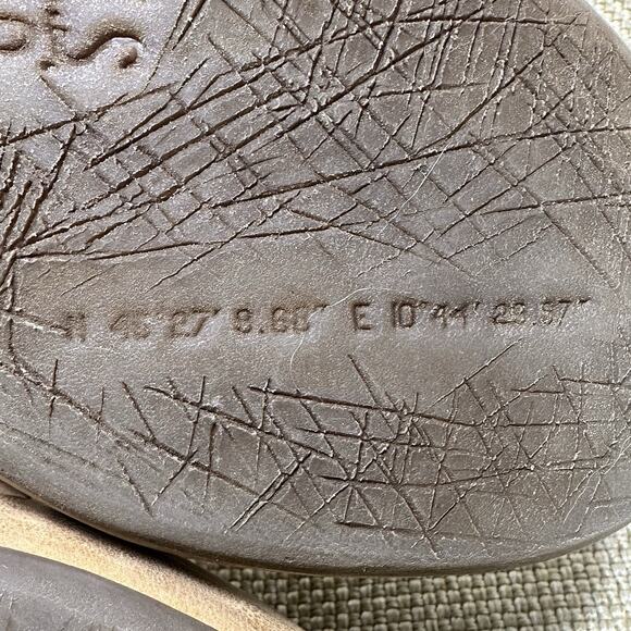 $260 Free People A.S. 98 Sandals Tan Strappy Ankle Sz 37 Comfy Wedge Beige - Picture 7 of 16